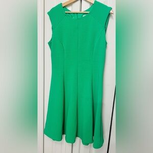 Sandra Darren Vibrant Green Mini Dress